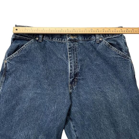Wrangler Jeans Men's 38 x 30 (37x30) Carpenter Baggy Loose Retro Distressed - Picture 11 of 14